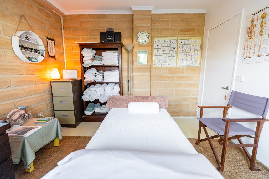Massage clinic room